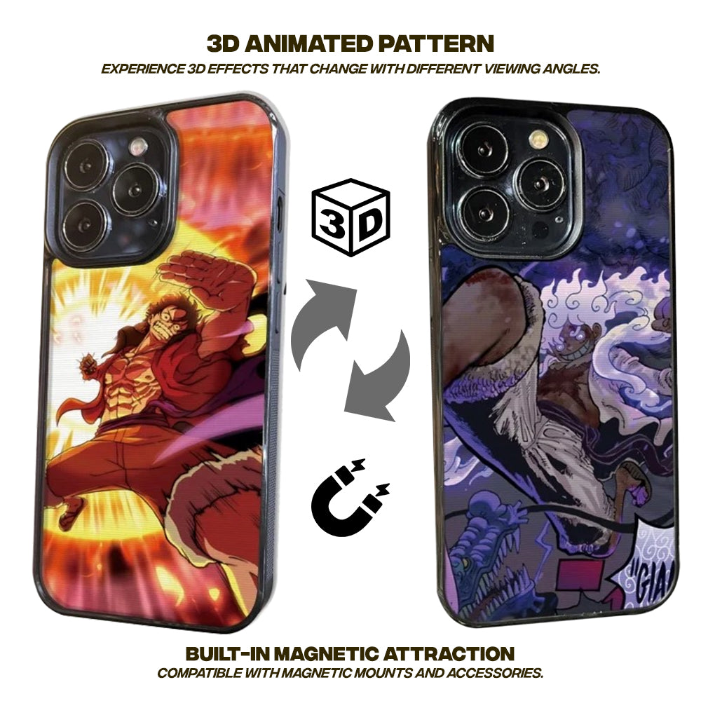 Monkey D Luffy 3D Multi-Angle Pattern iPhone Case - Wireless Charging Compatible