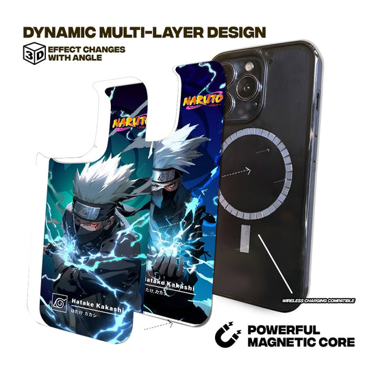 Kakashi 3D Multi-Angle Pattern iPhone Case - Wireless Charging Compatible