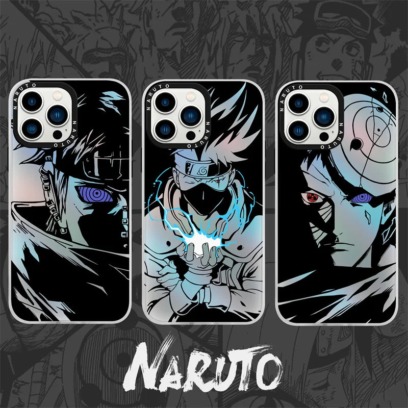 Kakashi Laser Bling iPhone Case [Metal Button]