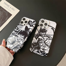 Lade das Bild in den Galerie-Viewer, Luffy Black Ink Sketch iPhone Case
