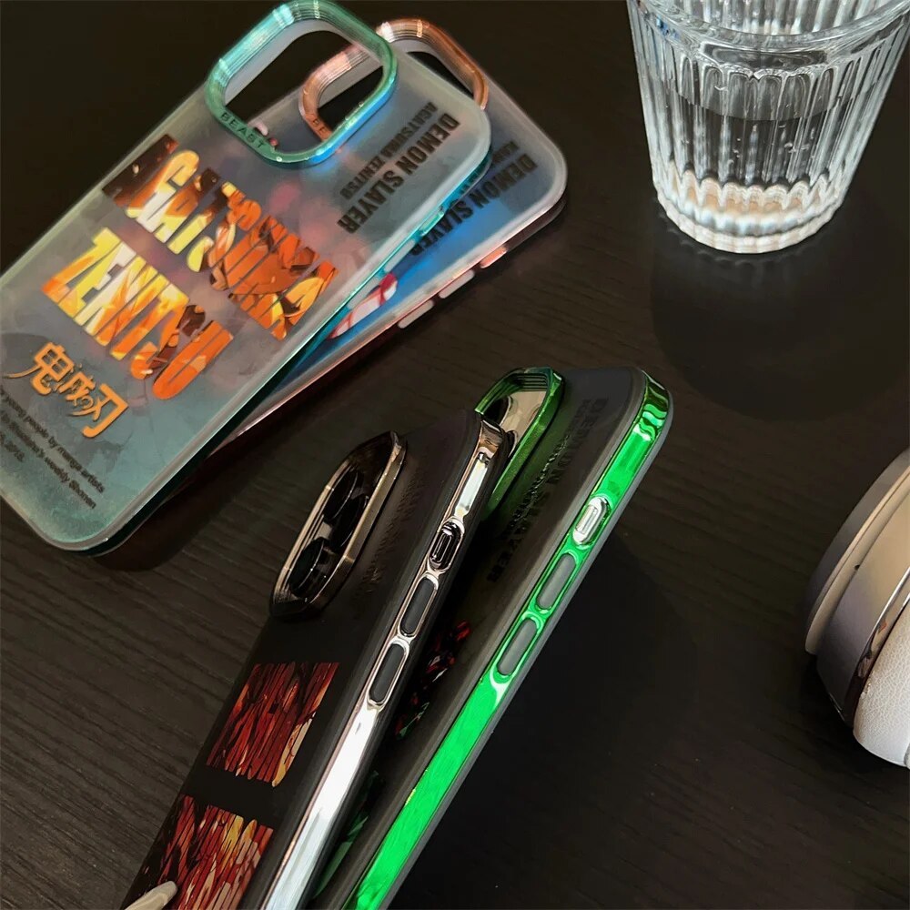 Zenitsu Agatsuma - Aurora Laser Plating iPhone Case