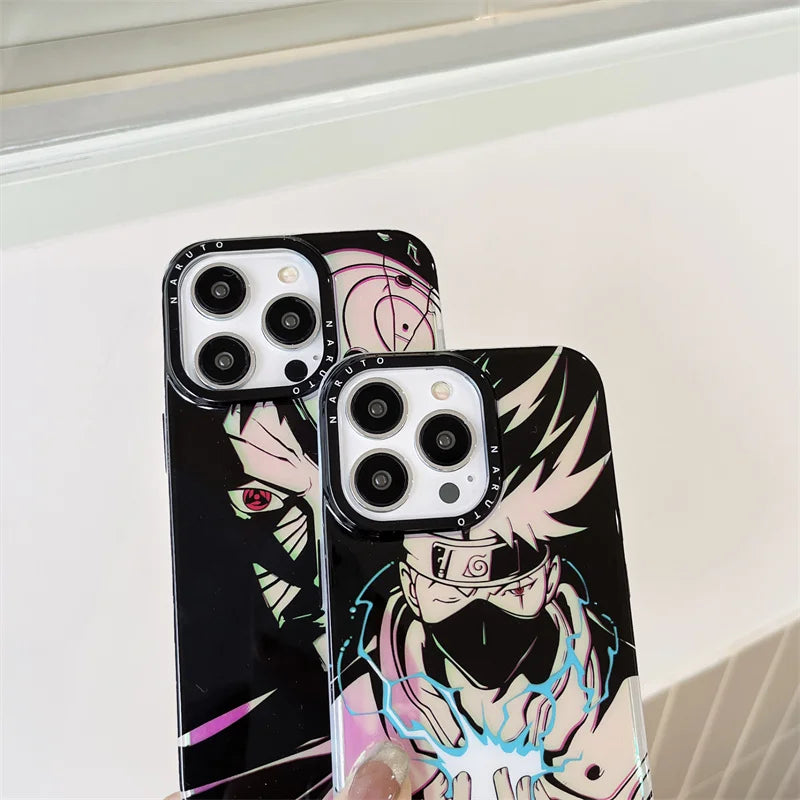 Kakashi Laser Bling iPhone Case [Metal Button]