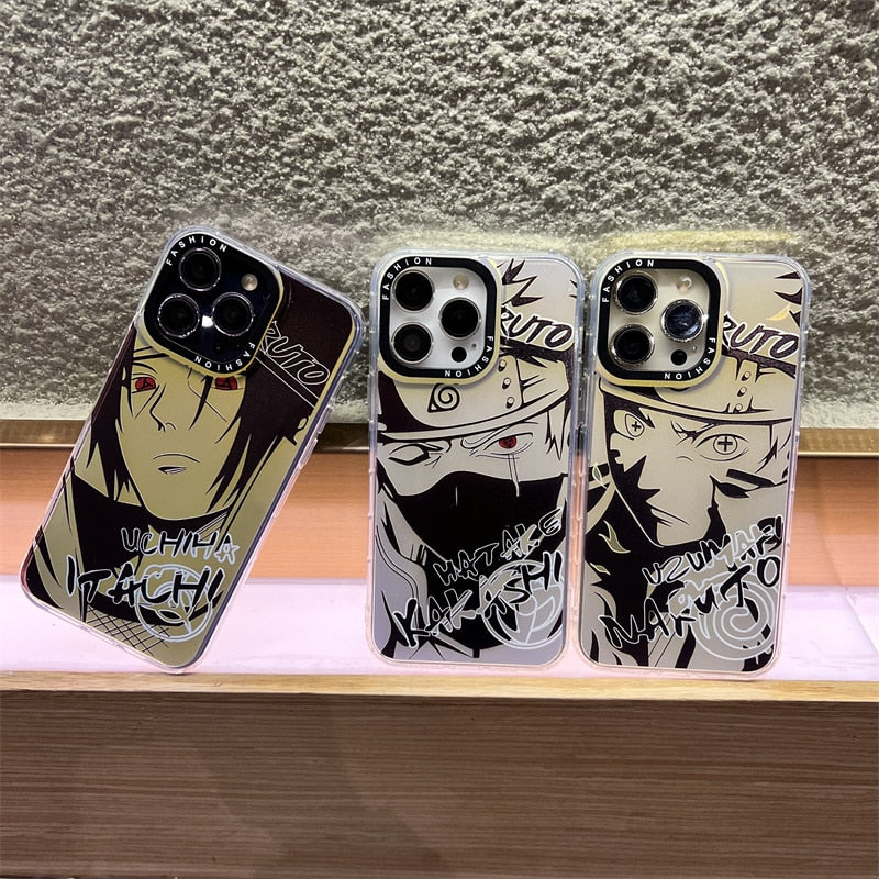 Naruto Manga Theme Laser Bling iPhone Case