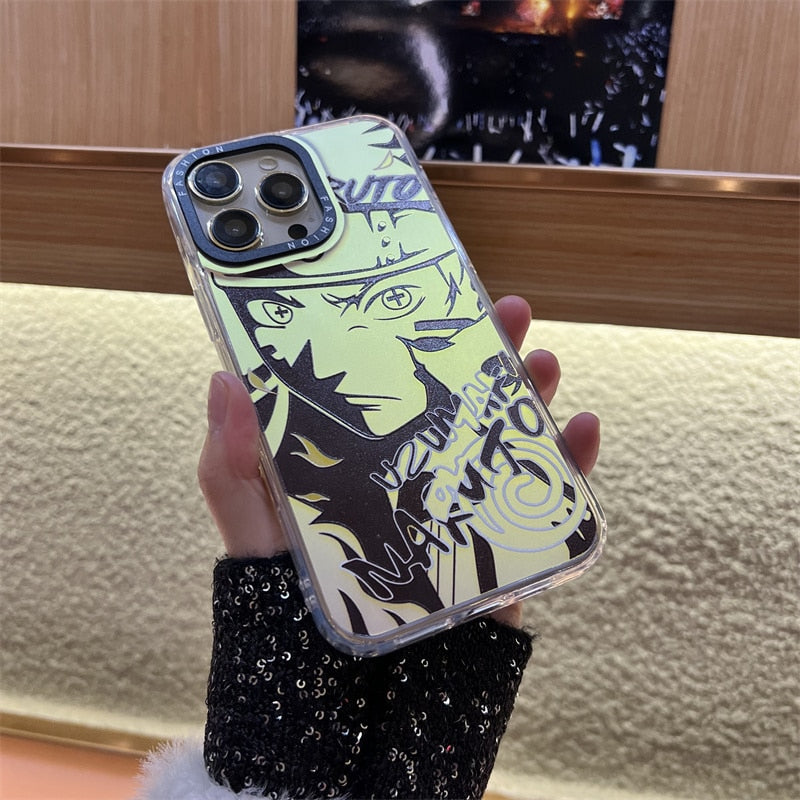 Naruto Manga Theme Laser Bling iPhone Case