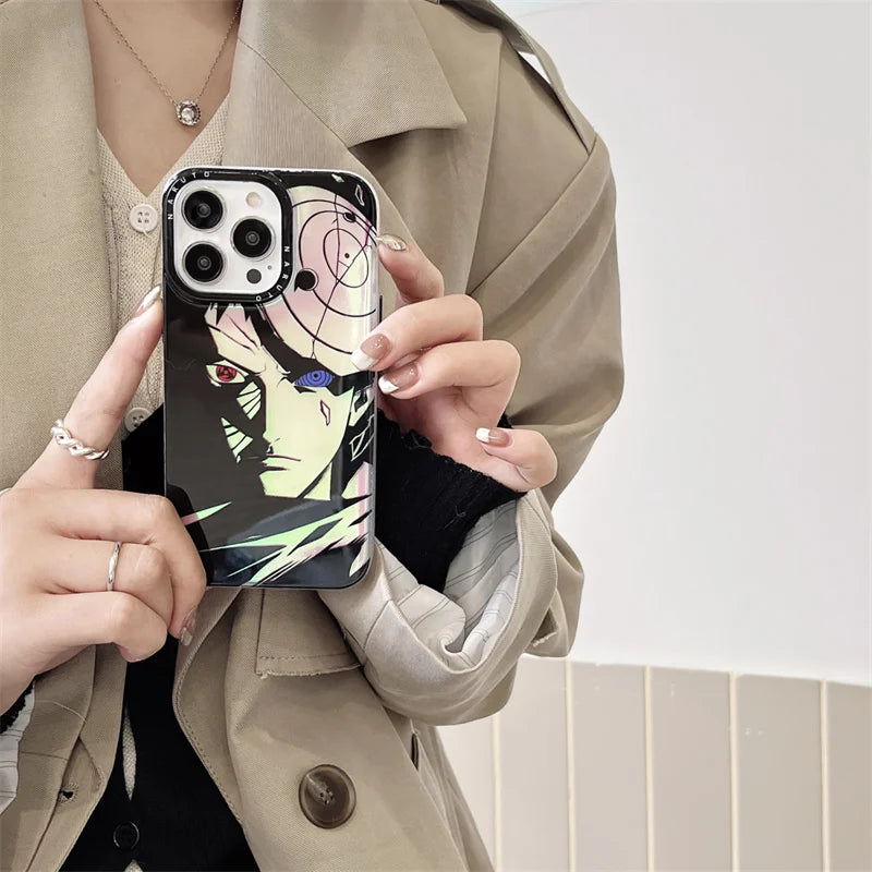 Obito Laser Bling iPhone Case [Metal Button]