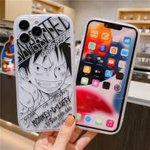 Load image into Gallery viewer, Luffy Manga Theme iPhone Case

