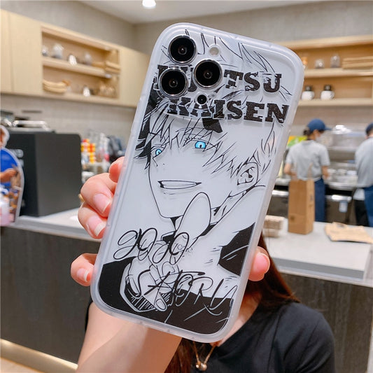Gojo Manga Theme iPhone Case