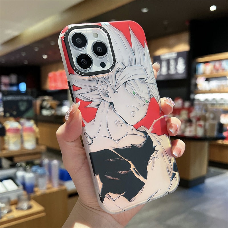 SSJ2 Goku Laser Bling iPhone Case