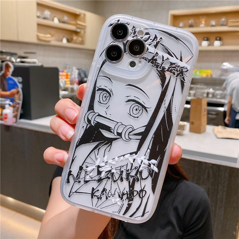 Nezuko Manga Theme iPhone Case