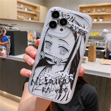 Load image into Gallery viewer, Nezuko Manga Theme iPhone Case
