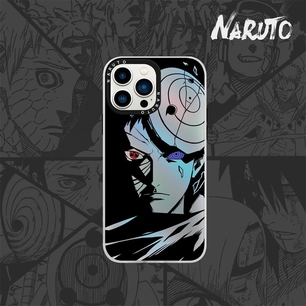 Obito Laser Bling Metal Button iPhone Case