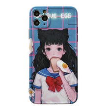 Load image into Gallery viewer, Kawaii Anime Girls Portrait iPhone Case
