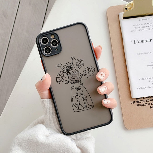 Line Art Painting iPhone Case