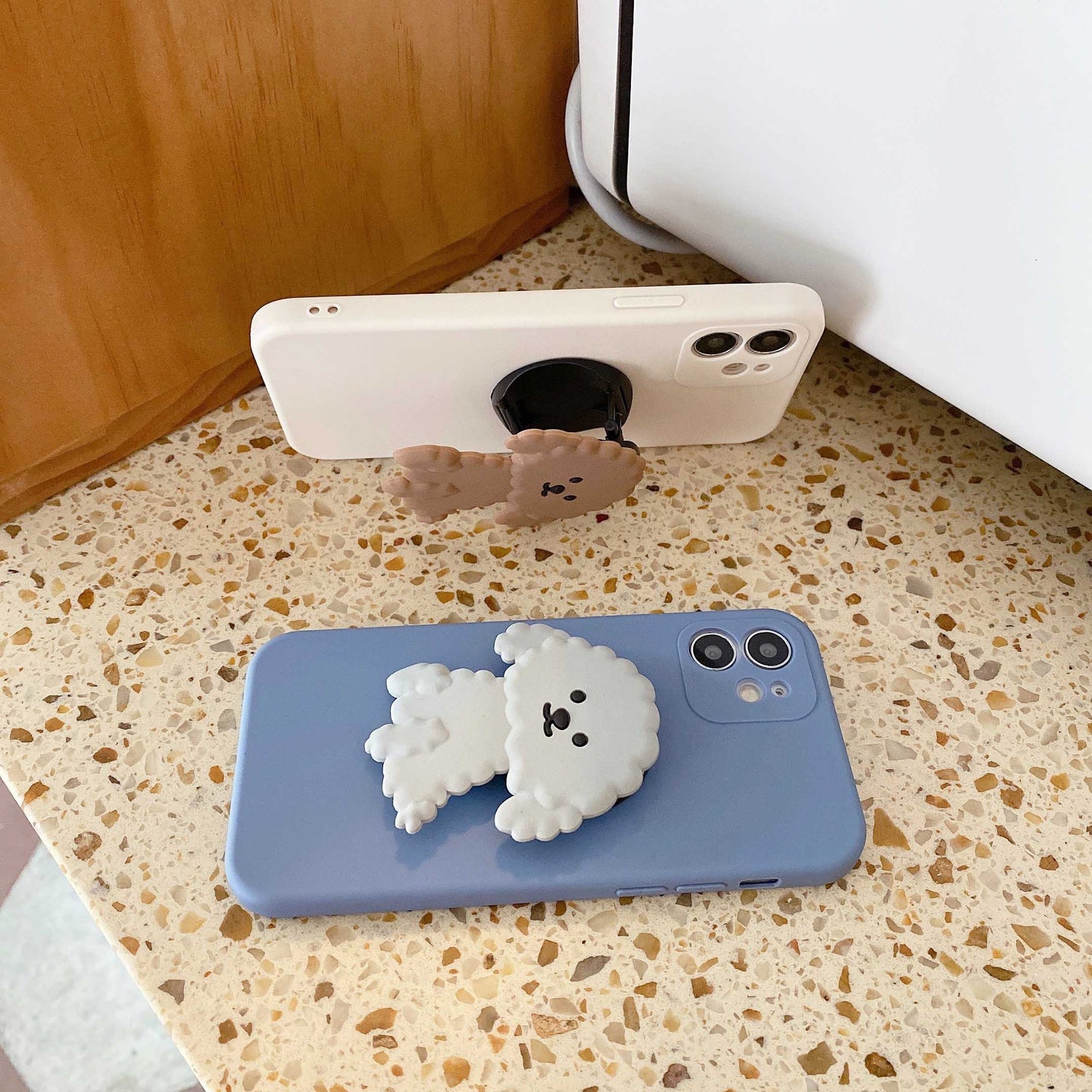 Puppy Stand Holder iPhone Case