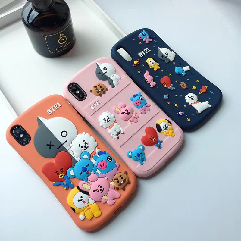 Cute Cartoon Animal Character iPhone Case