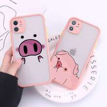 Lade das Bild in den Galerie-Viewer, Cute Piggy Pattern Soft Bumper iPhone Case
