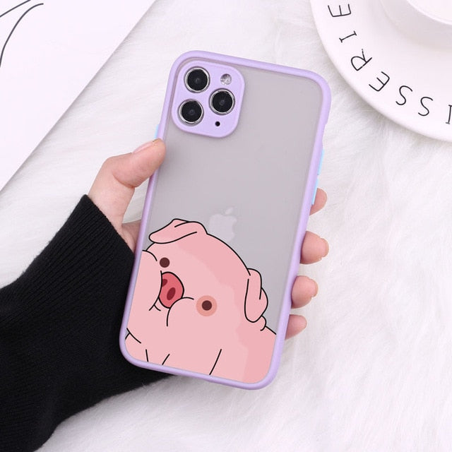 Cute Piggy Soft Bumper iPhone Case