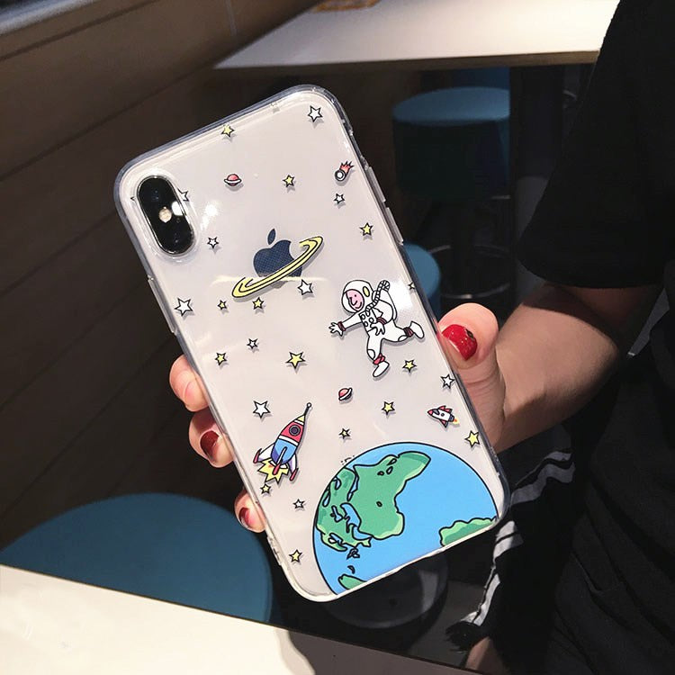 Space Transparent iPhone Case