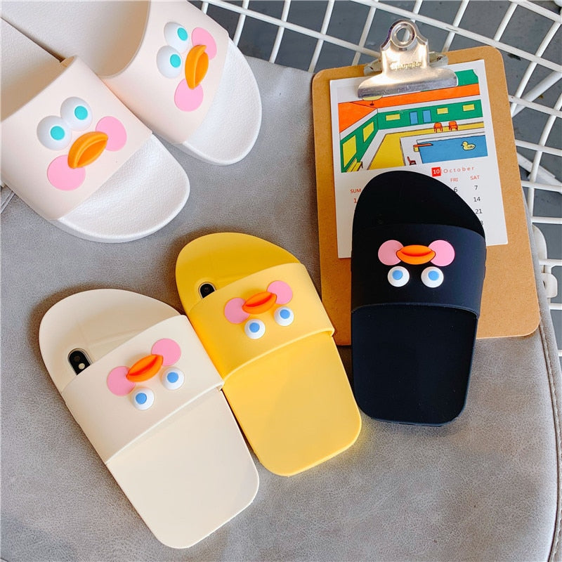 Cute Duck Slippers iPhone Case