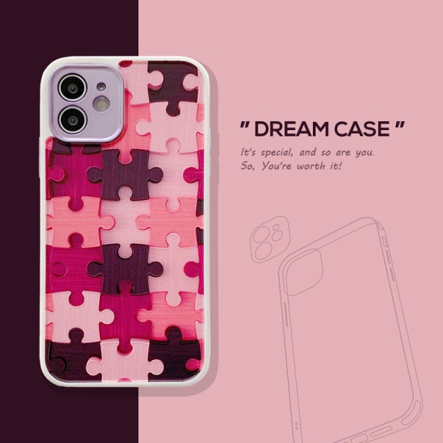 Dream Puzzle and Bricks iPhone Case