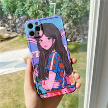 Lade das Bild in den Galerie-Viewer, Kawaii Anime Girls Portrait iPhone Case
