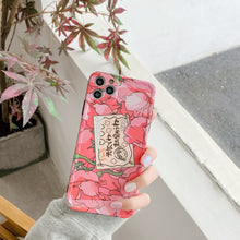 Load image into Gallery viewer, Retro Cute Japanese Pink Rose iPhone Case
