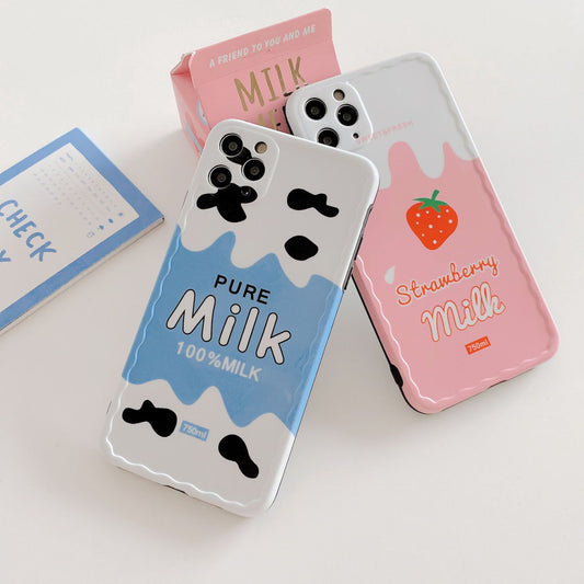 Milk And Strawberry Milk iPhone Case
