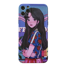 Load image into Gallery viewer, Kawaii Anime Girls Portrait iPhone Case
