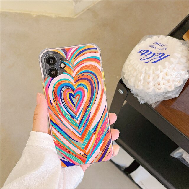 Rainbow Love Graffiti iPhone Case