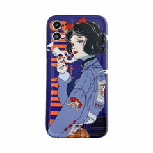 Load image into Gallery viewer, Kawaii Japanese Anime illustration Girl iPhone Case
