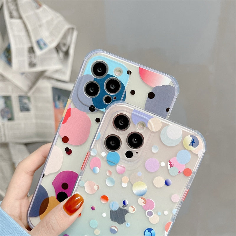 Color Bubble Dots iPhone Case