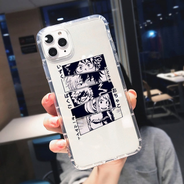 MHA Pro Heroes Clear iPhone Case